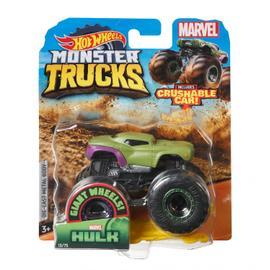 Hot Wheels - Monster Truck Le Volcan Crash 2 Véhicules