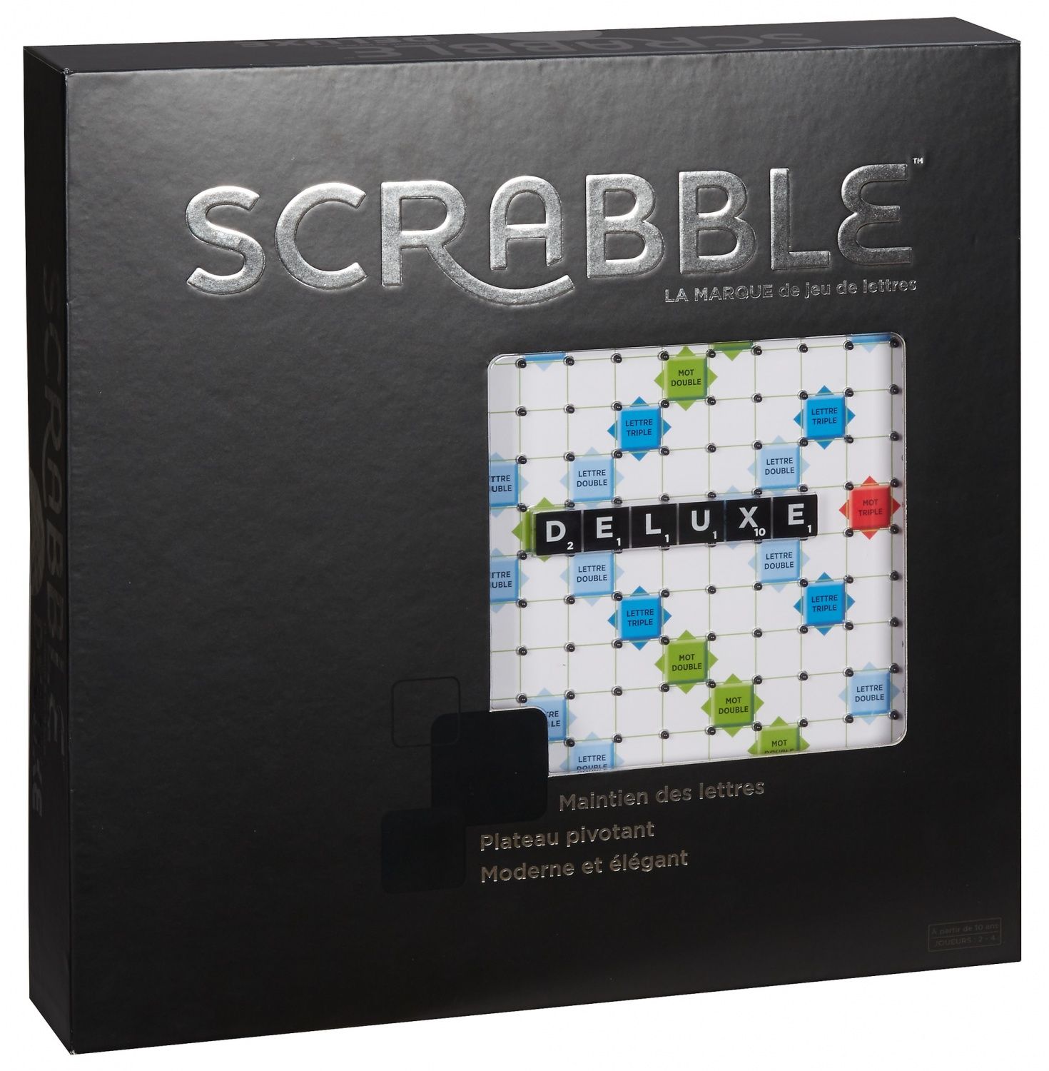 Scrabble Mattel Games - Scrabble Deluxe - Jeu De Soci�t� - 10 Ans Et +