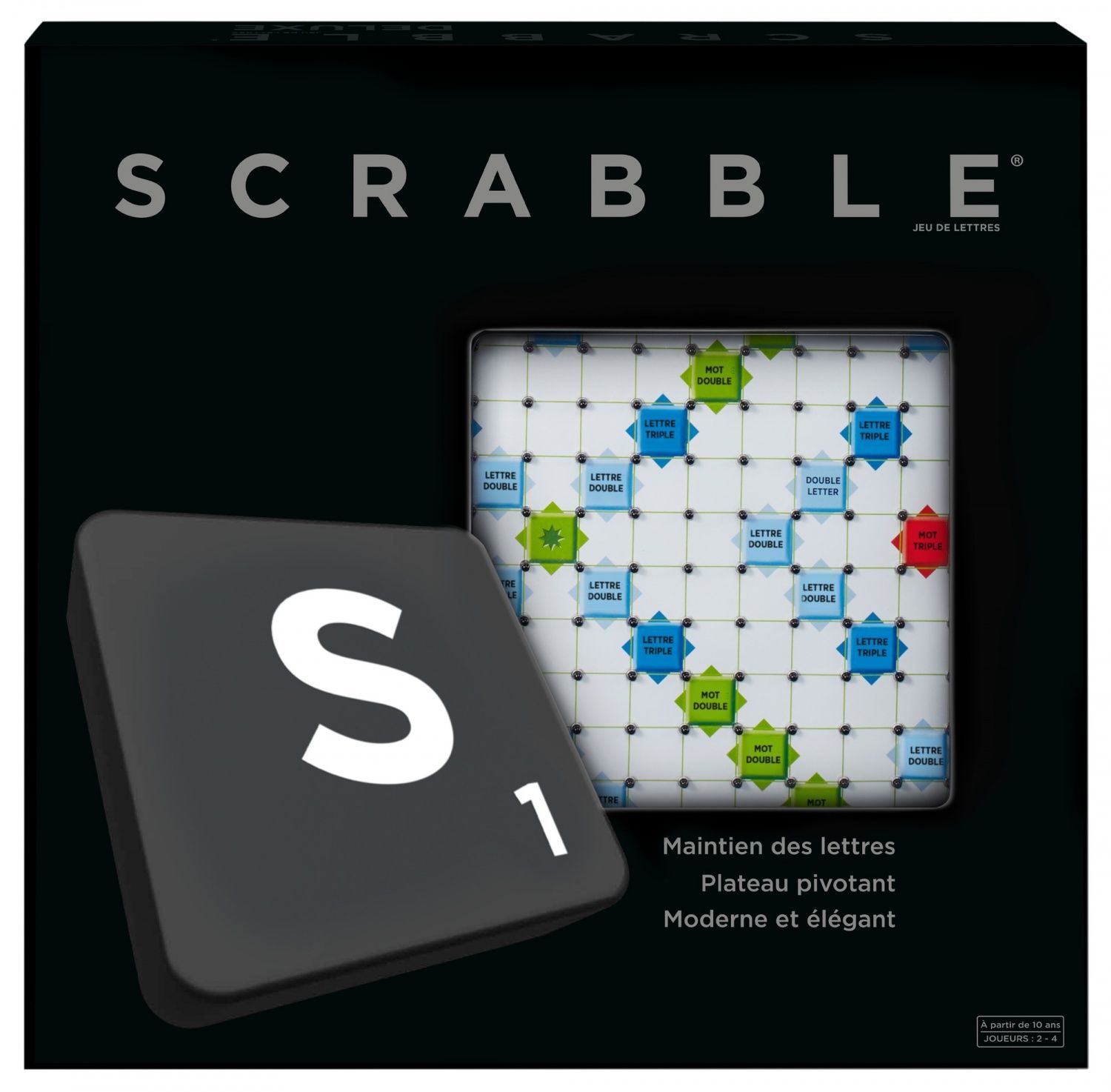 Scrabble Mattel Games - Scrabble Deluxe - Jeu De Soci�t� - 10 Ans Et + - 2