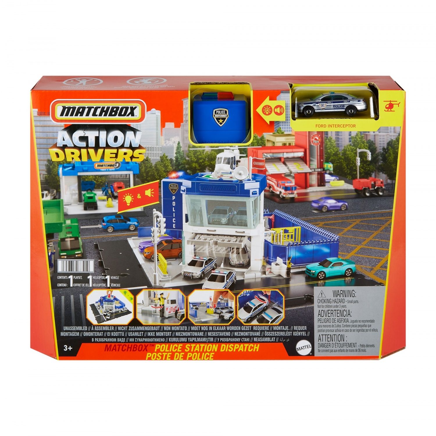 Matchbox  Action Drivers  Coffret Poste De Police