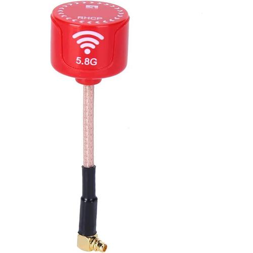 Antenne 5,8 Ghz, 5,8 Ghz 3 Dbi Rhcp À Gain Élevé, Circulaire Polarisée Pour Drone De Course Fpv, Accessoire De Pièces Rc Rouge (Mmcx)-Sanag