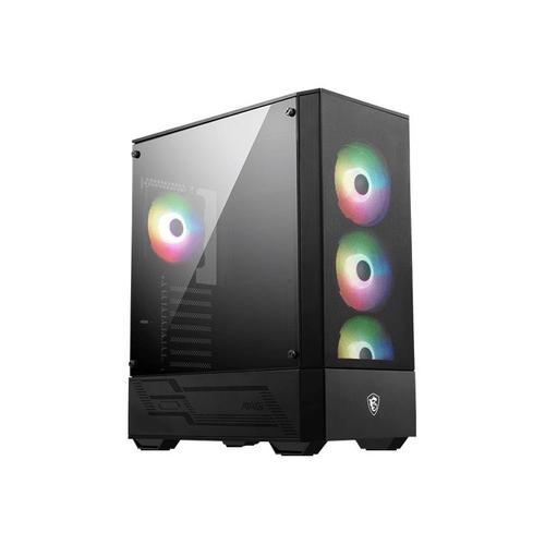 MSI MAG FORGE 112R - Mid tower - ATX - panneau latéral fenêtré (verre trempé) - pas d'alimentation (ATX) - USB/Audio