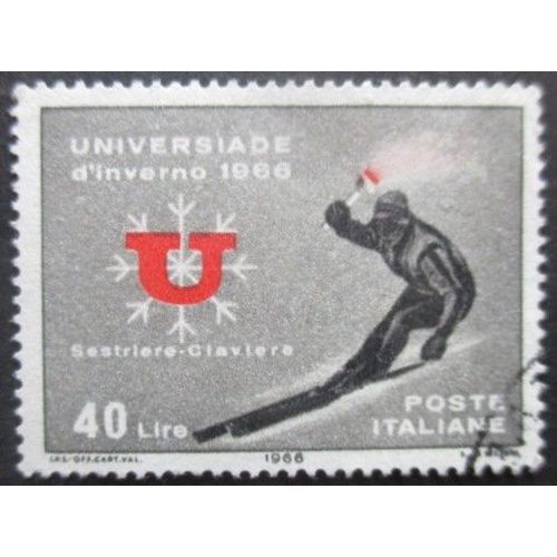 Italie N°940 Ski Oblitéré