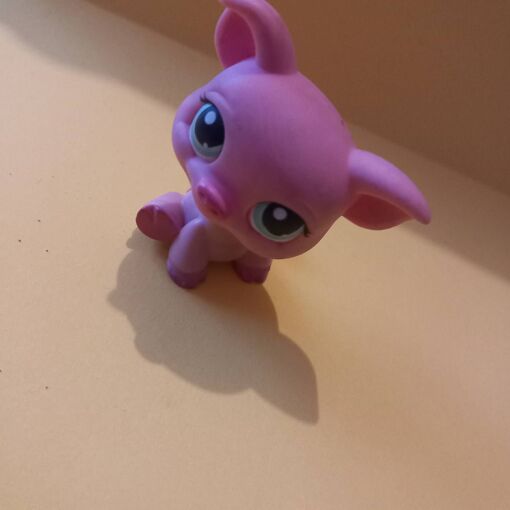 Figurine Littlest Pet Shop Cochon - Réf. 87/305 - Hasbro - Occasion - Animaux De La Ferme