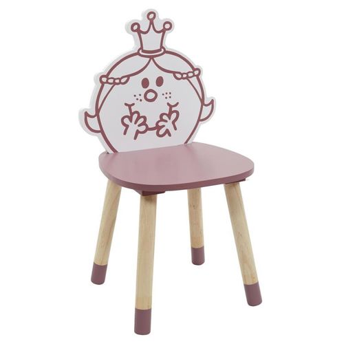 Paris Prix - Chaise Enfant "Madame Princesse" 57cm Rose