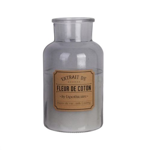 Paris Prix - Bougie Parfumée "apothicaire" 1600g Fleur De Coton
