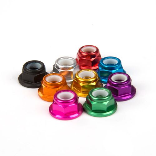 Couleur Rouge - Écrou De Blocage À Bride En Aluminium Cw M5, 4.5mm De Hauteur, Avec Insertion En Nylon, Clé À Dégagement Rapide Pour Kit De Drone De Course Fpv, 20 Pièces/Lot-Générique