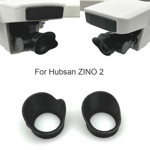 Étui De Protection D'objectif De Caméra 2 Pièces, Couvercle De Protection À Cardan, Capuchon De Pare-Soleil Pour Hubsan Zino 2 Leas 2.0 Rc Accessoires De Drone-Générique