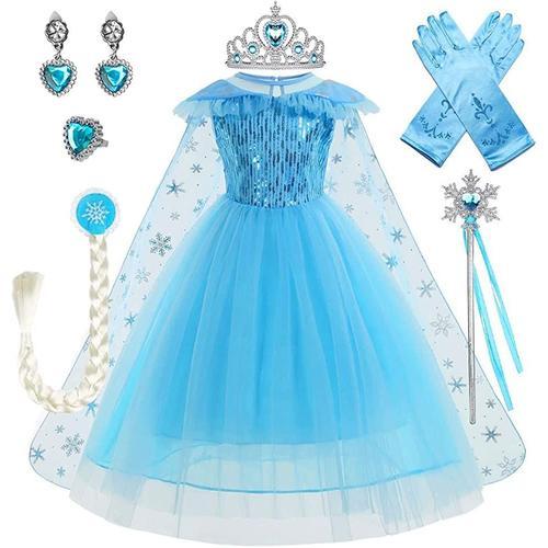 Robe Tenue Princesse Déguisement Elsa, la Reine des Neiges