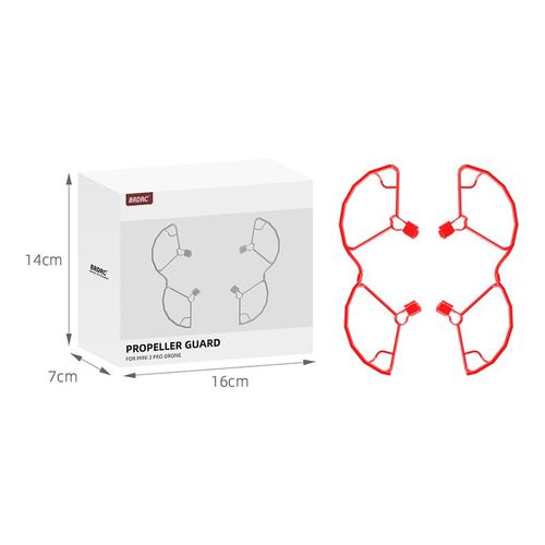 Garde D'hélice Rouge - Garde'hélice Pour Drone Dji Mini 3 Pro, Anneau De Protection À Dégagement Rapide, Cage De Protection, Couverture Légère, Accessoires-Générique