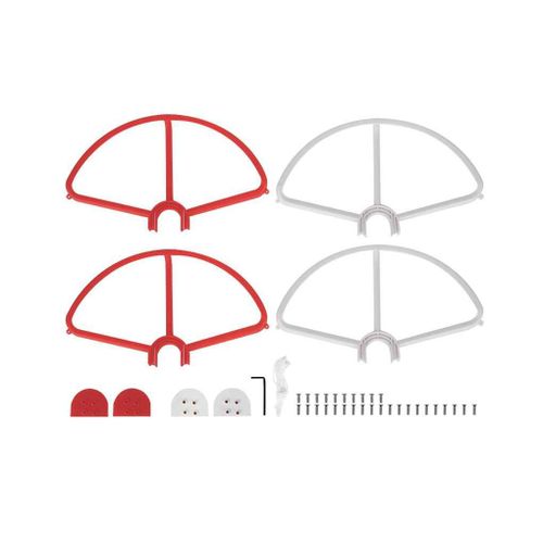 Hélices Amovibles Prop Protecteurs Garde Pare Chocs Abs Pour Dji Phantom 3 Rouge + Blanc-Générique