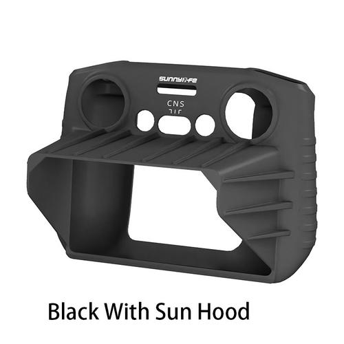 Noir De Soleil - New Mini 3 Pro Remote Control Silicone Case Sleeve Protective Shell Cover With Sun Hood For Dji Rc Remote Control Accessories-Générique