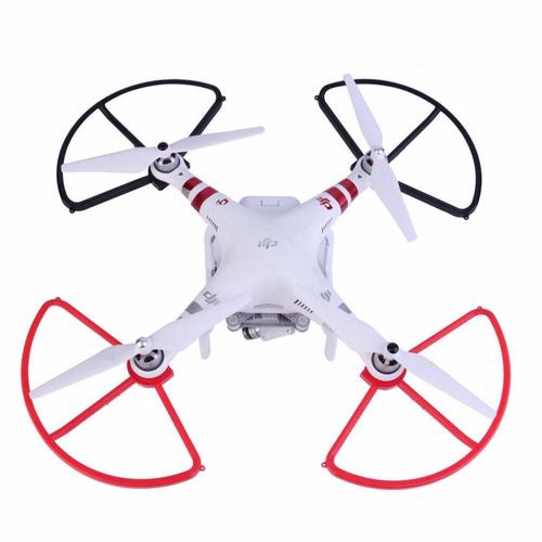 Protecteur D'hélice À Dégagement Rapide Pour Drone Dji Phantom 3 Phantom 2, Pièces De Caméra, Lame De Pare-Chocs, Rouge Et Noir, 4 Pièces-Générique