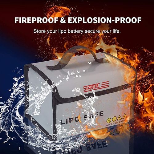 Gris Foncé - Sac De Rangement Étanche Et Ignifuge Pour Batterie Li Po, Sac De Sécurité Pour Batterie De Drone Dji Mavic Air 2-Générique