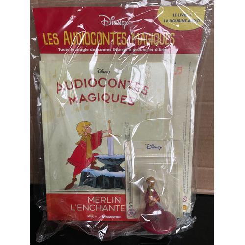 Figurine + Livre Audiocontes Magiques Merlin L'enchanteur Disney Altaya