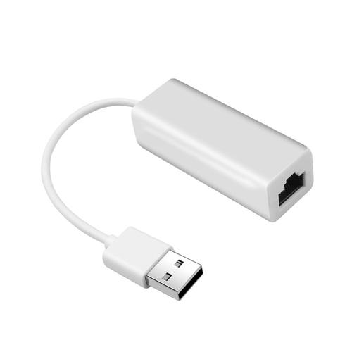 USB 2.0 à RJ45 - Adaptateur Portable Usb 2.0 Vers Rj45, Carte Réseau 10mbps, Micro Usb Vers Rj45 Ethernet Lan, Pour Pc Portable Windows Xp 7 8