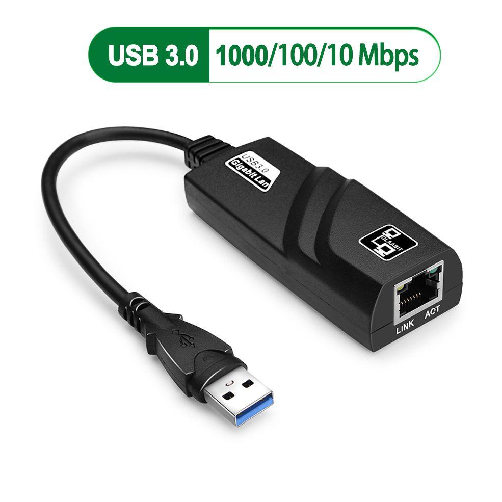 USB 3.0 - Adaptateur USB 3.0 type C vers Gigabit Ethernet Rj45 Lan carte  réseau pour Windows 10 PC Xiaomi Mi Box 3 S nintendo Switch Ethernet
