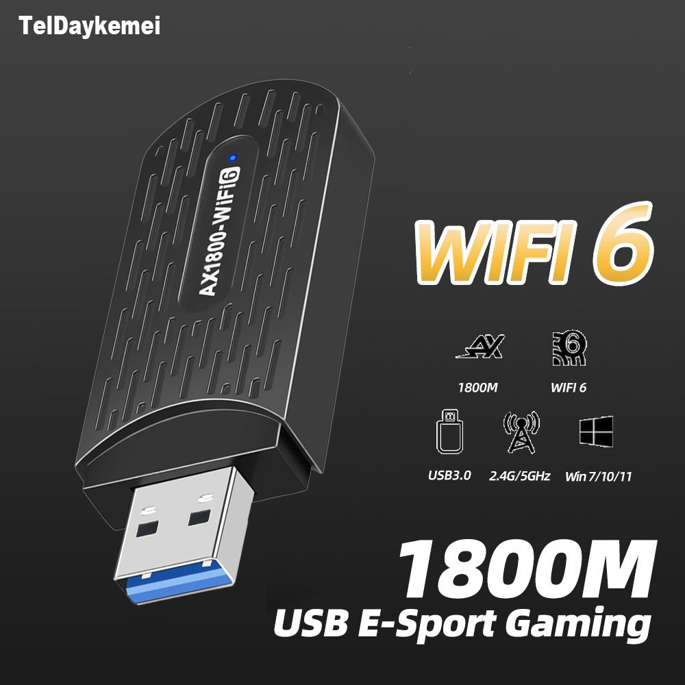 Ax1800 wifi 6 - Adaptateur USB 2.4 Wifi 6 pour Windows 7/3.0...