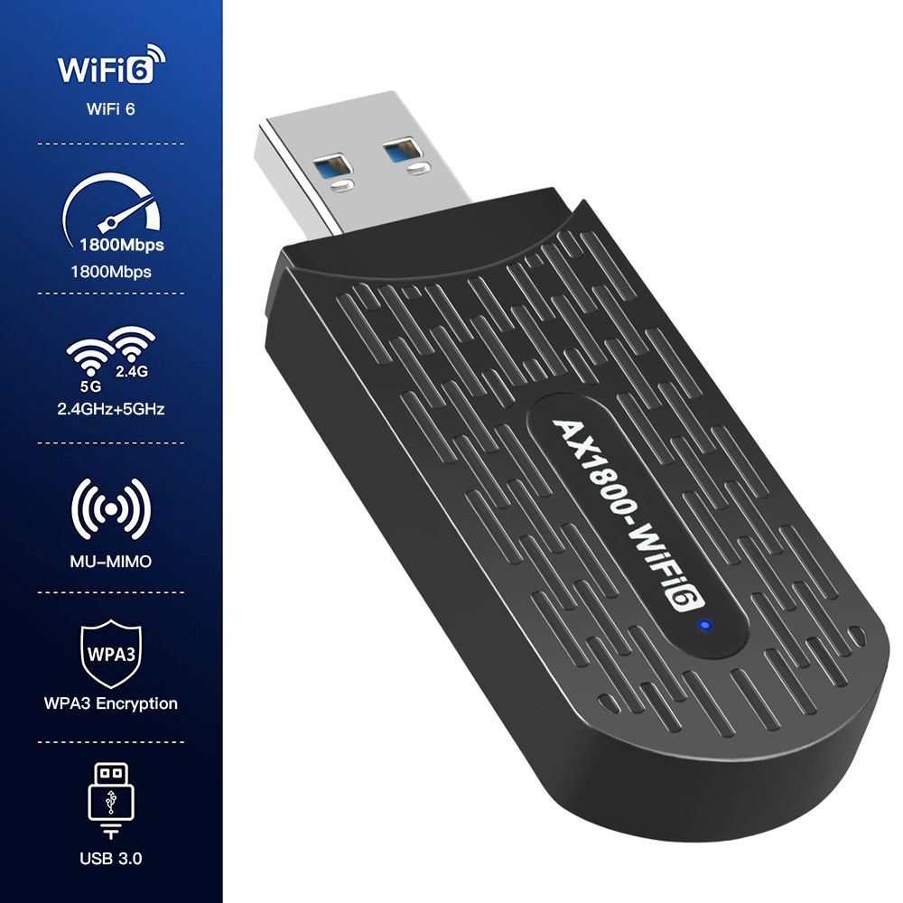 Ax1800 wifi 6 - Adaptateur USB 2.4 Wifi 6 pour Windows 7/3.0... - 3