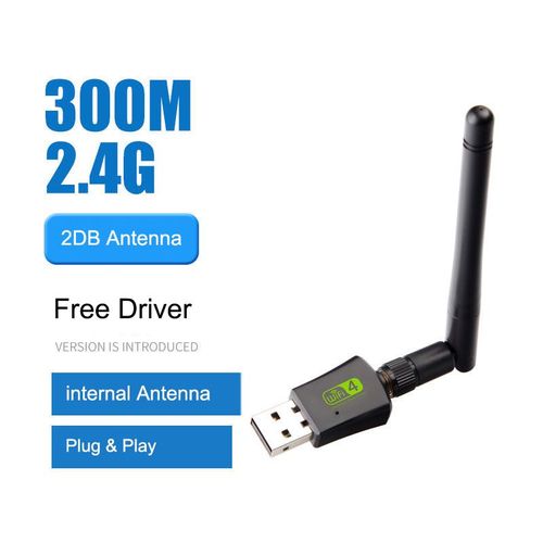 300m-2db - Adaptateur Wifi Sans Fil Usb , 2.4g/ 5ghz, Antenne Pc/tablette, Récepteur De Carte Réseau, Pilote Gratuit