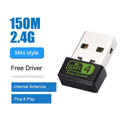 150m-min - Adaptateur Wifi Sans Fil Usb , 2.4g/ 5ghz, Antenne Pc/tablette, Récepteur De Carte Réseau, Pilote Gratuit