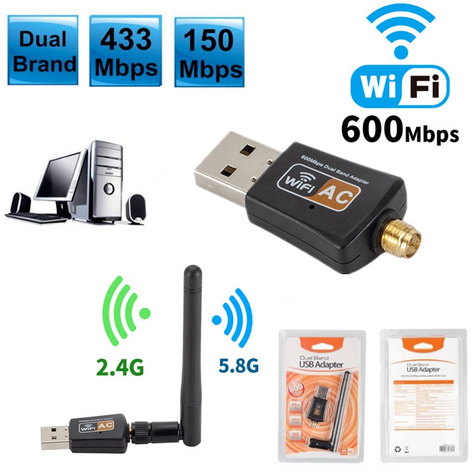 600 Mbps - Adaptateur Wifi Sans Fil Usb Lan Usb Ethernet 5g ... - 4