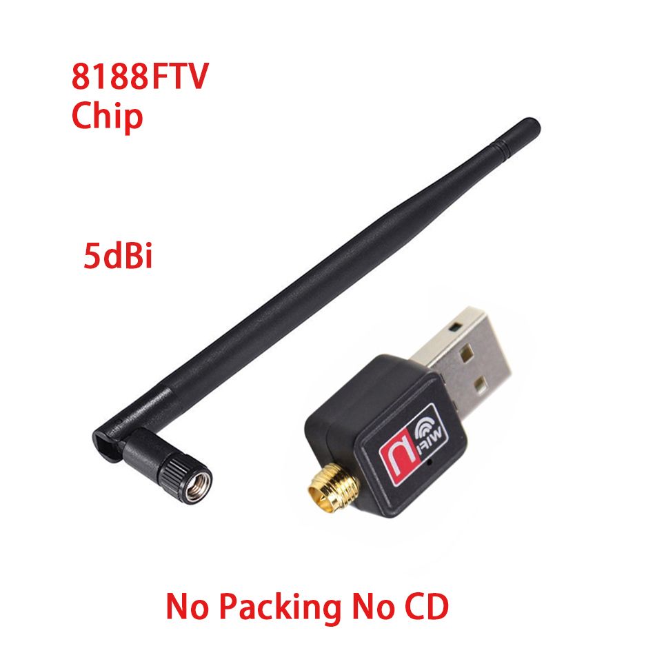 5 dB pas de CD d'emballage - Adaptateur Wifi Usb 2.4g, 150m,...