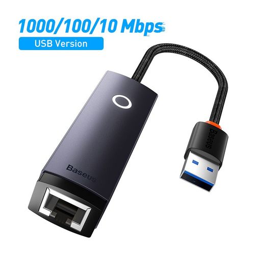 1000 Mbps USBA - Bas192. Adaptateur USB Type C RJ45bps, carte réseau Ethernet pour ordinateur portable PC Mi Box Nintendo Switch USB Lan