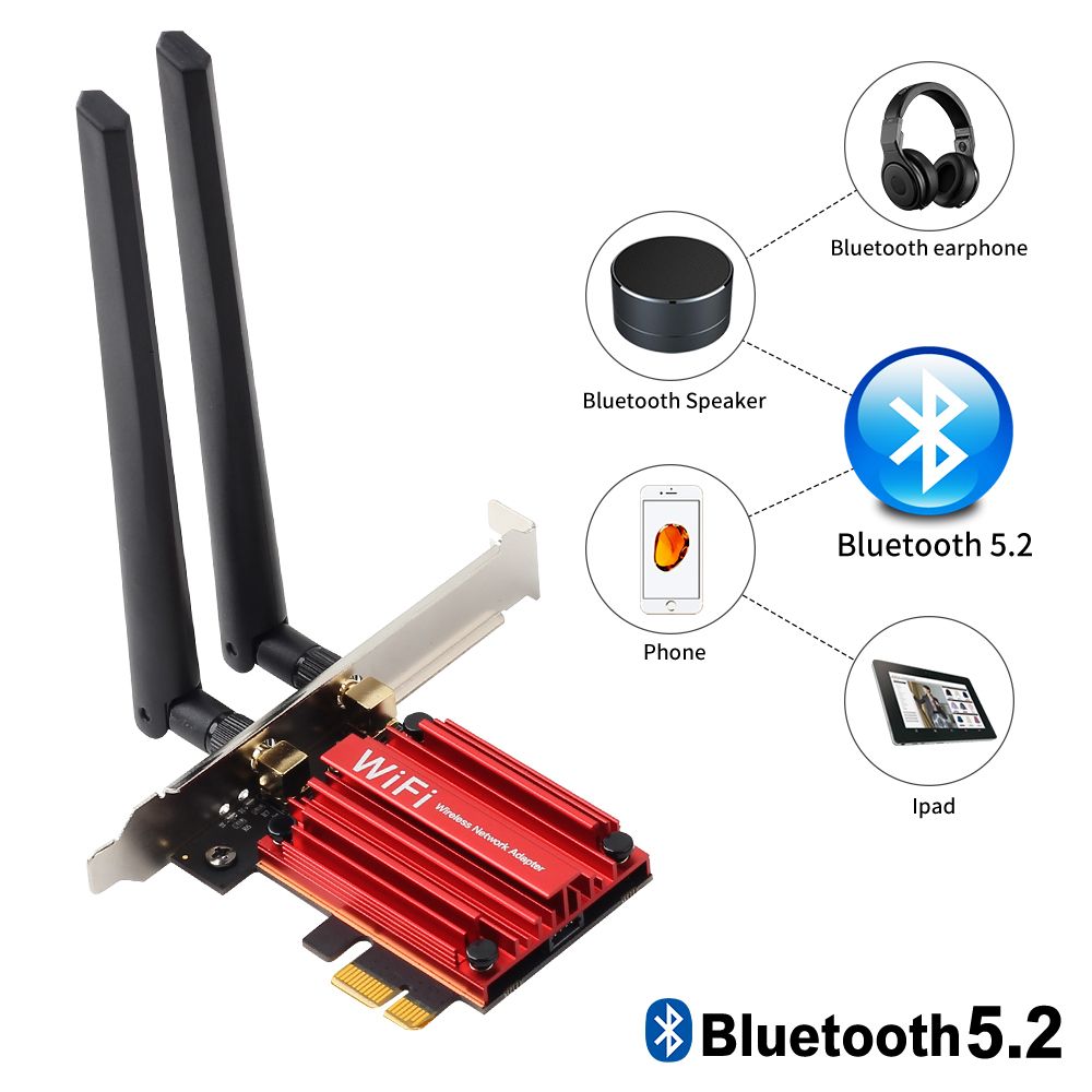 PCE-AXE3000 - Carte Rseau Double Bande Intel Ax210 Wi-fi 6e... - 4