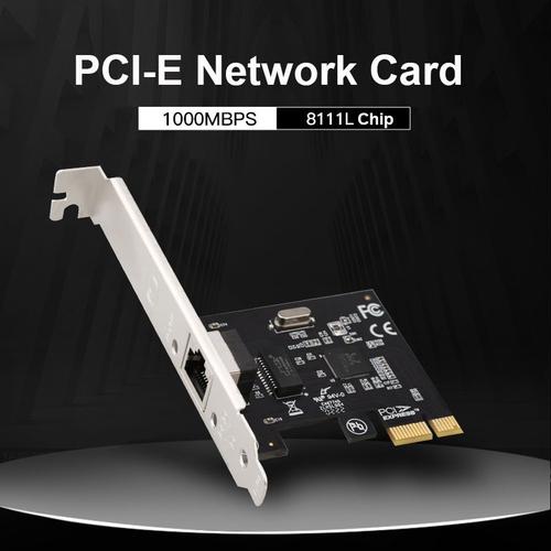 TXA196 RTL8111L - Carte réseau PCI Express Ethernet Gigabit, adaptateur LAN RJ45, convertisseur PCIe pour ordinateur de bureau, 10m, 100m, 1000Mbps, RTL8111L