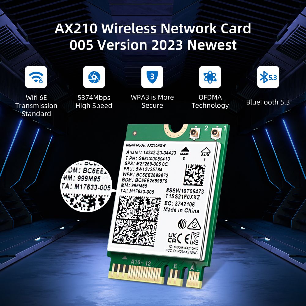 Intel ax200ngw - Carte rseau sans fil AX210NGW, Intel AX210... - 2
