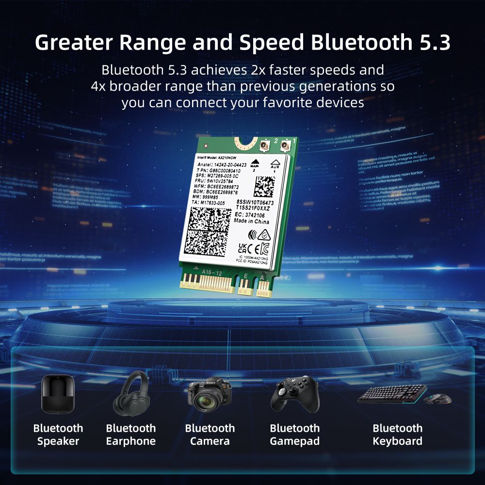 Intel ax200ngw - Carte rseau sans fil AX210NGW, Intel AX210... - 4