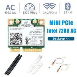 Carte WIFI + Bluetooth - Intel Dual-Band Wireless-AC PCI-E - 7260NGW AN -  LaptopService