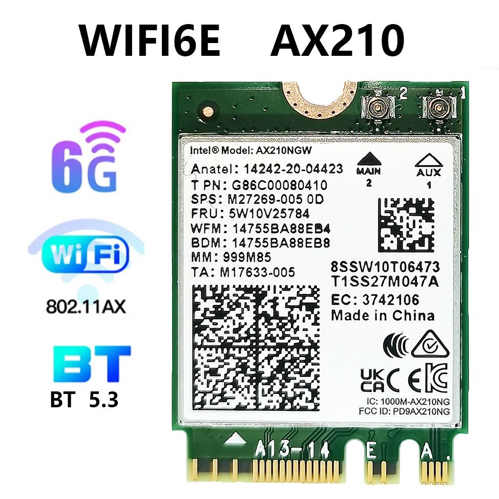 Seule voiture AX210 - Carte Rseau Sans Fil Intel Ax210 Wi-f...