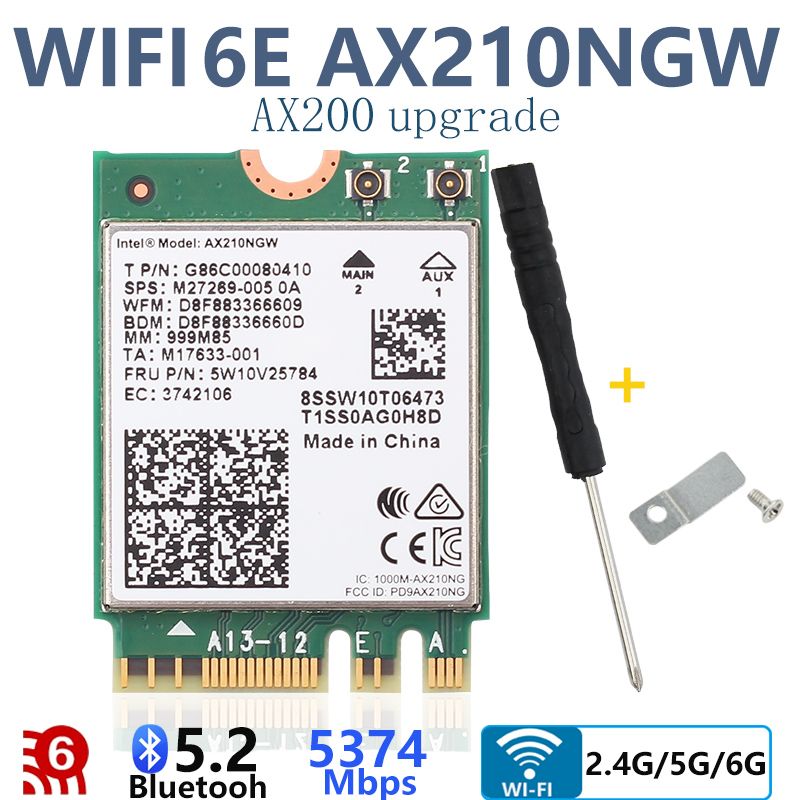 Ax210 ngw - Carte Rseau Sans Fil Intel Ax210ngw 802.11ax Ax...