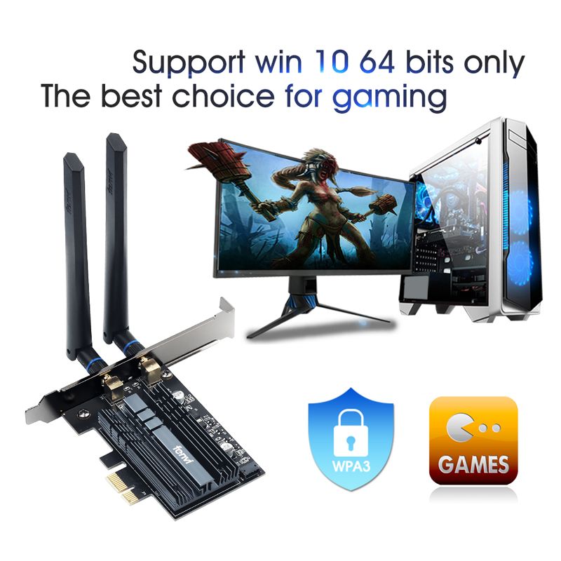 FV-AXE3000S - Carte Rseau Sans Fil Intel Ax210, Wi-fi 6e, 5... - 3