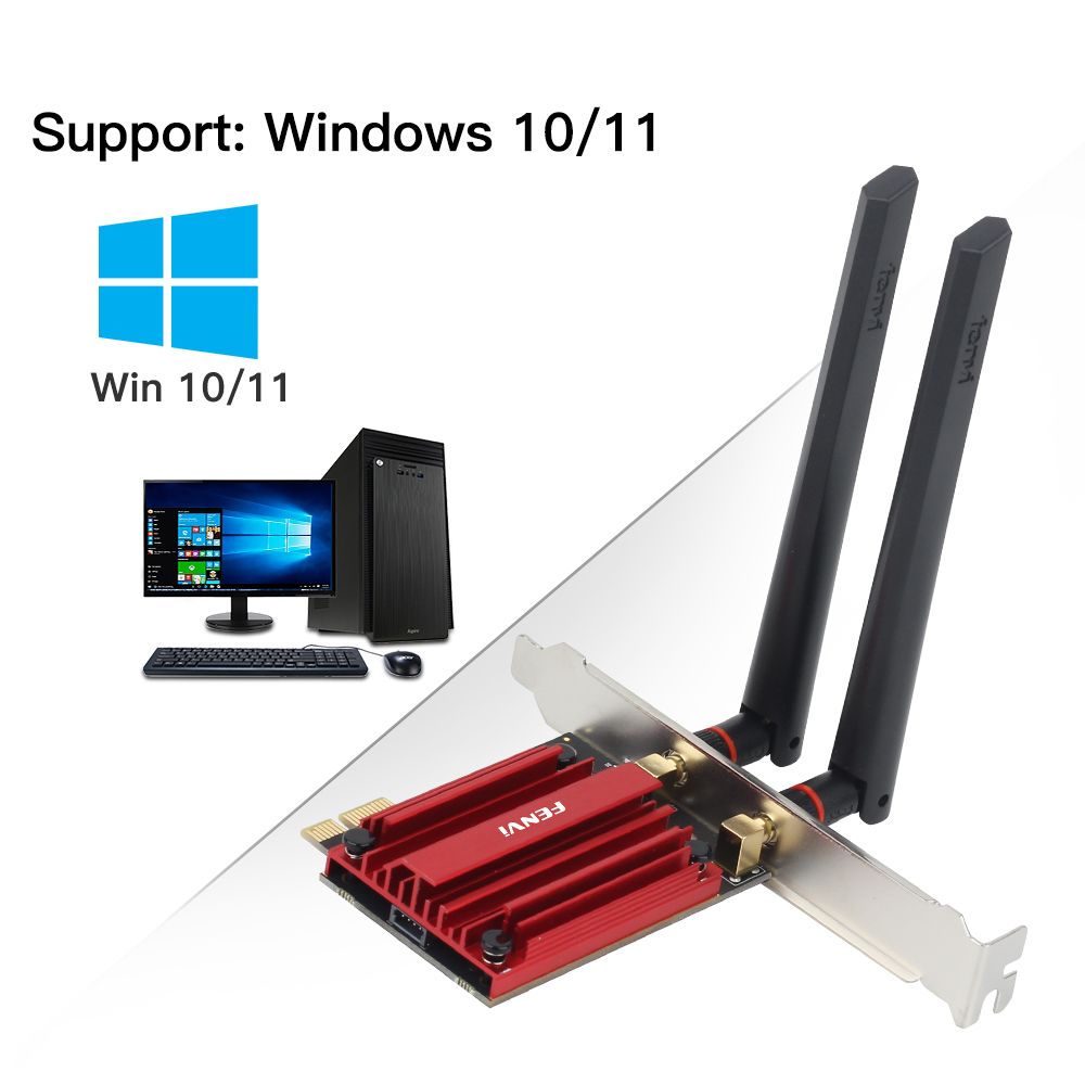 WiFi 6E PCE-AXE3000 - Carte Rseau Wi-fi 6e Intel Ax210, 537... - 4