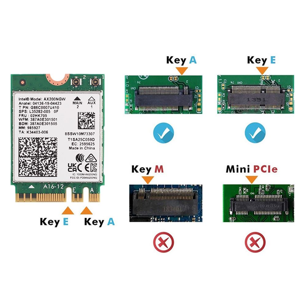 M.2  mini Pci-e - Carte Wi-fi Pour Ordinateur Portable, 297... - 4