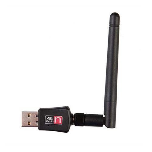 Avec une antenne - Dongle USB wi fi 300M, carte réseau sans fil, 802.11 n/g/b, adaptateur LAN, puce RTL8192 pour PC