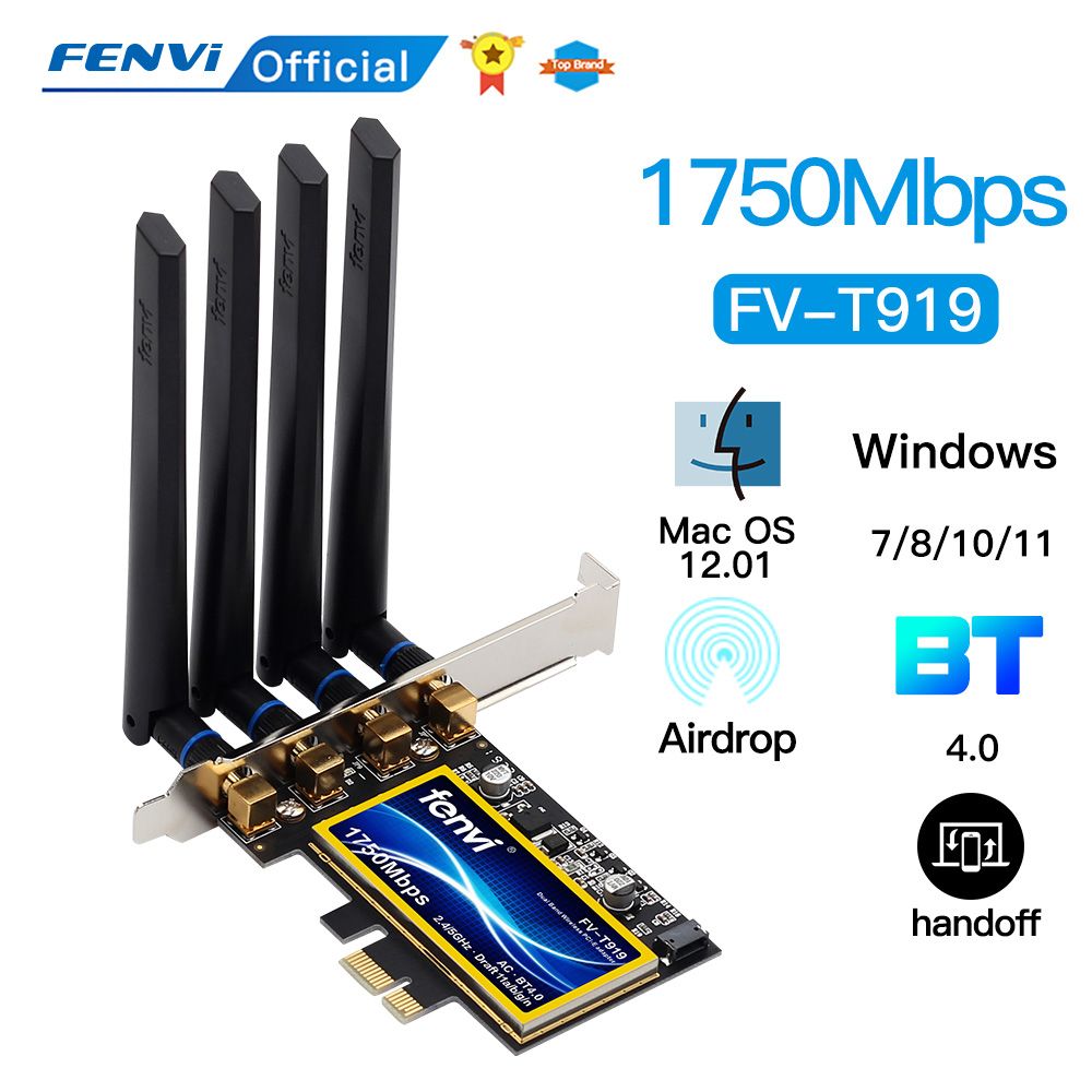FV-T919 - Fenvi T919 Bi-bande 1750mbps 802.11ac Hackintosh B...