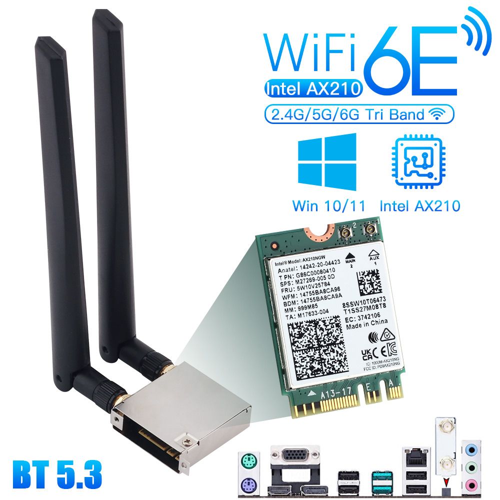 Wifi go ax210 - Fenvi Ax3000rgb Wi-fi 6 Pcie Carte Wifi Pc D...