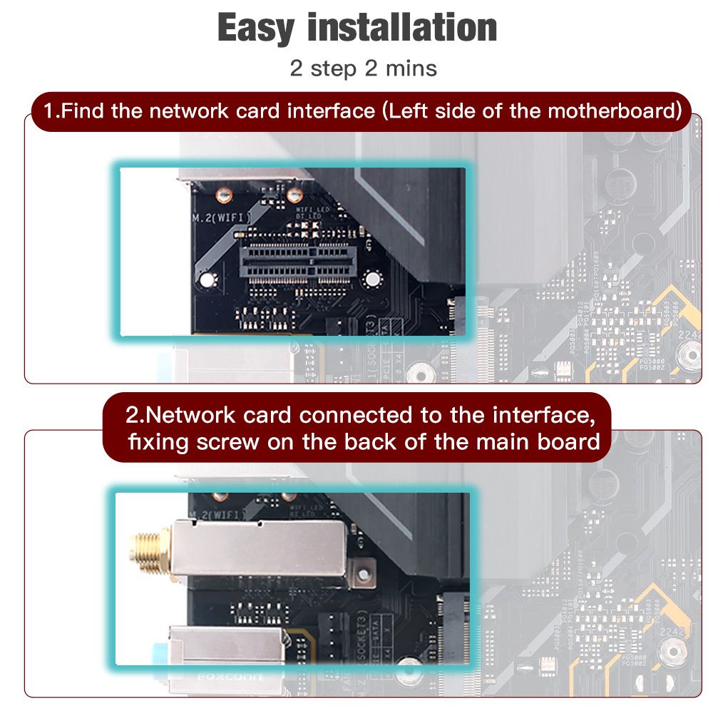 Seul adaptateur - Fenvi Ax3000rgb Wi-fi 6 Pcie Carte Wifi Pc... - 2