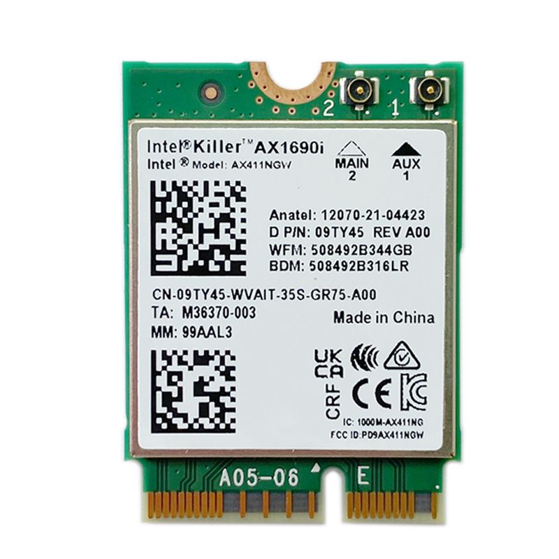 Antennes AX1690I 8DB - Intelwi-fi 6e Ax411 Intel Tueur Ax16... - 2