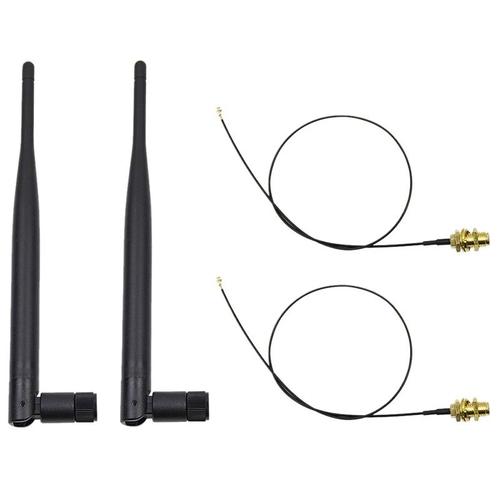 Kit D'antenne Wifi Pour Intel Ac 9260 9560 8265 8260 7265 Ngff, Carte M.2, 2x6dbi, Ipex Mhf4, Câble U.fl