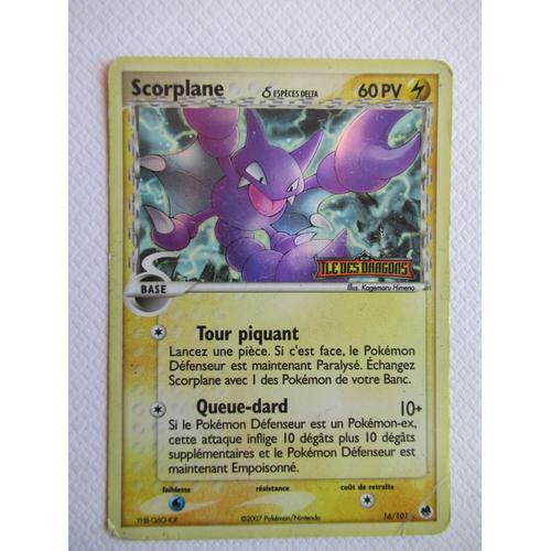 Carte Pokemon Scorplane Holo Ex Ile Des Dragons 60 Pv 16/101