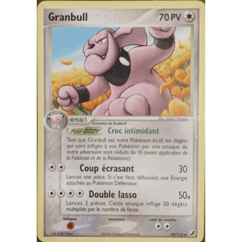 Granbull 39/115 Set Ex Forces Cachées Fr