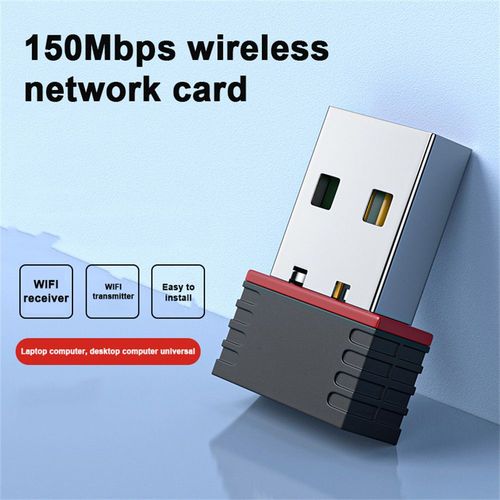 Noir - Mini adaptateur de carte réseau WiFi USB sans fil, récepteur WiFi pour tablette PC, WLAN IEEESterilisation 11n USB2.0, 2.4G, 150M