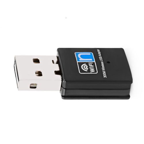 Mini Adaptateur Wifi 2.4g Usb2.0, Récepteur, Transmetteur De Carte Réseau, 300mbps, Haute Vitesse, Pour Ordinateur Portable