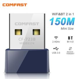 Wifi + Bluetooth 4.0 Adaptateur Dongle, 150M sans fil Wifi Carte Réseau Lan  +