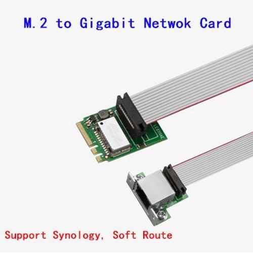 Carte Netowrk M.2 - Mini Carte Réseau Pci-e, Adaptateur Internet Lan, Ethernet, Gigabit, Rj45, Puces Realtek 8111